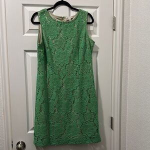 New York & Company Green Sheath Midi Dress for Weddings